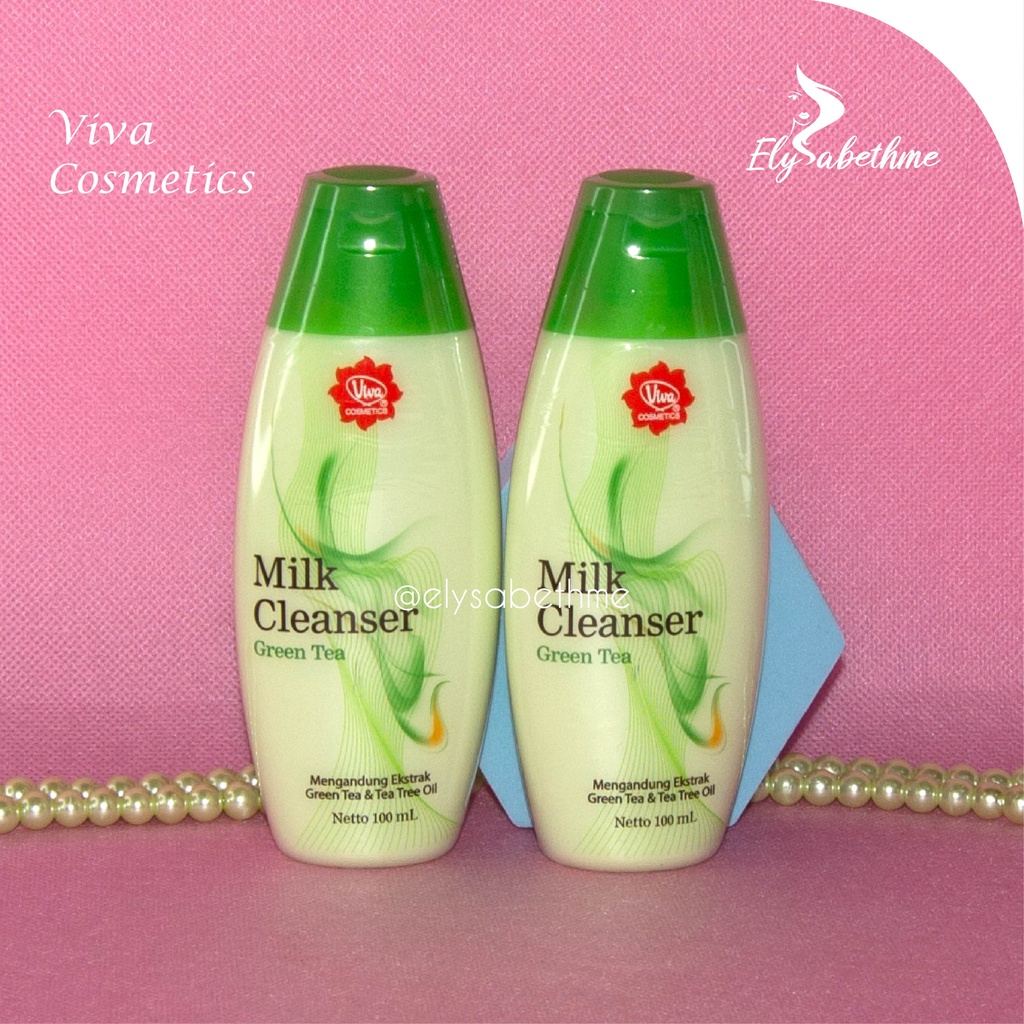 ✿ELYSABETHME✿ (🆅🅸🆅🅰) Viva milk cleanser susu pembersih sabun cuci muka angkat makeup dan bedak