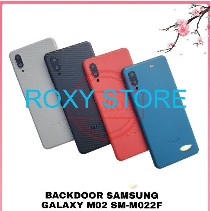 TUTUP BELAKANG BACKDOOR BACKCOVER BACK CASING SAMSUNG GALAXY M02 M022F