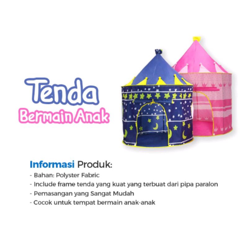 Tenda Anak Castle Tenda Kerucut Tenda Kemah