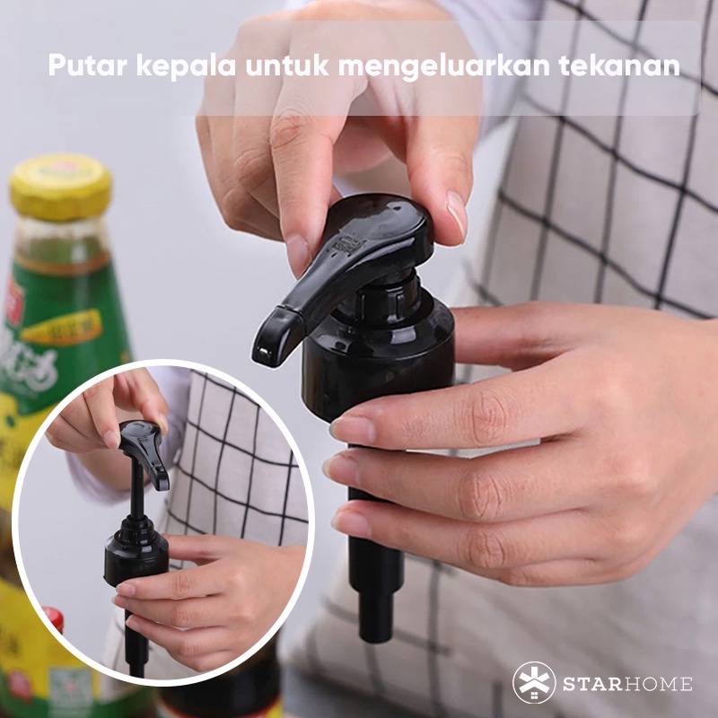 Pompa Saos Kecap Sambel Mayones Pompa Tekan Botol Saos Pompa Sirup Pencetan Tutup Botol