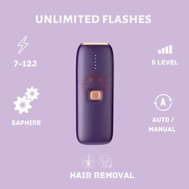 larose IPL laser Hair Removal Perontok Bulu Permanen mencerahkan ketiak hitam unlimited