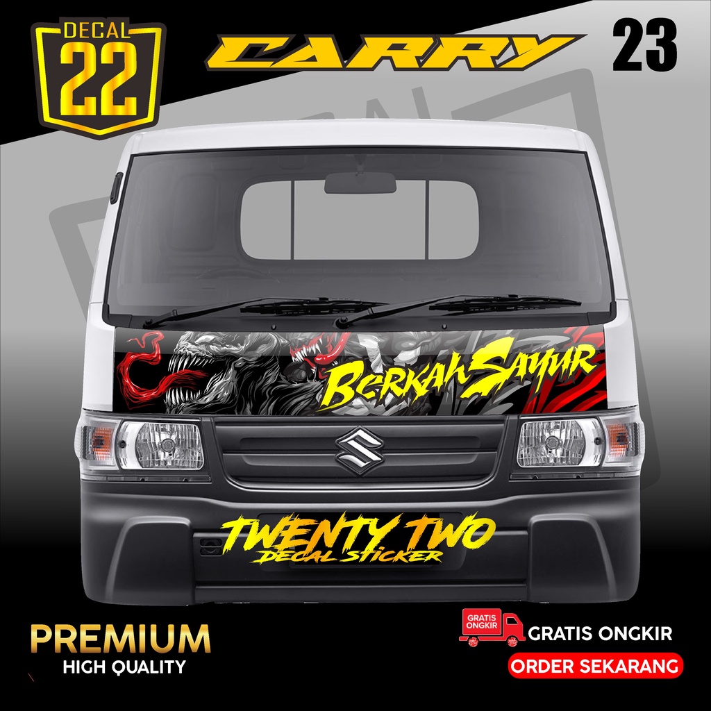 STIKER DECAL KABIN DEPAN CARRY NEW PICK UP KODE 23 DECAL STORE