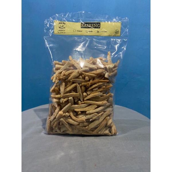 

basreng gurih kriuk ori, pedas, extra pedas 250GR