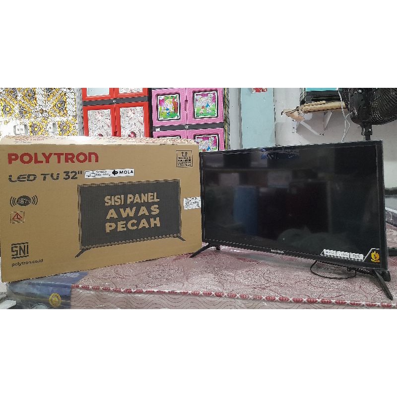 (Khusus Wilayah palembang) TV Led POLYTRON 32MV1859 Smart TV (Easy Smart) Palembang