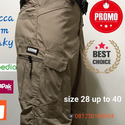 celana panjang blackhawk tactical gear outdoor - Hitam, 28