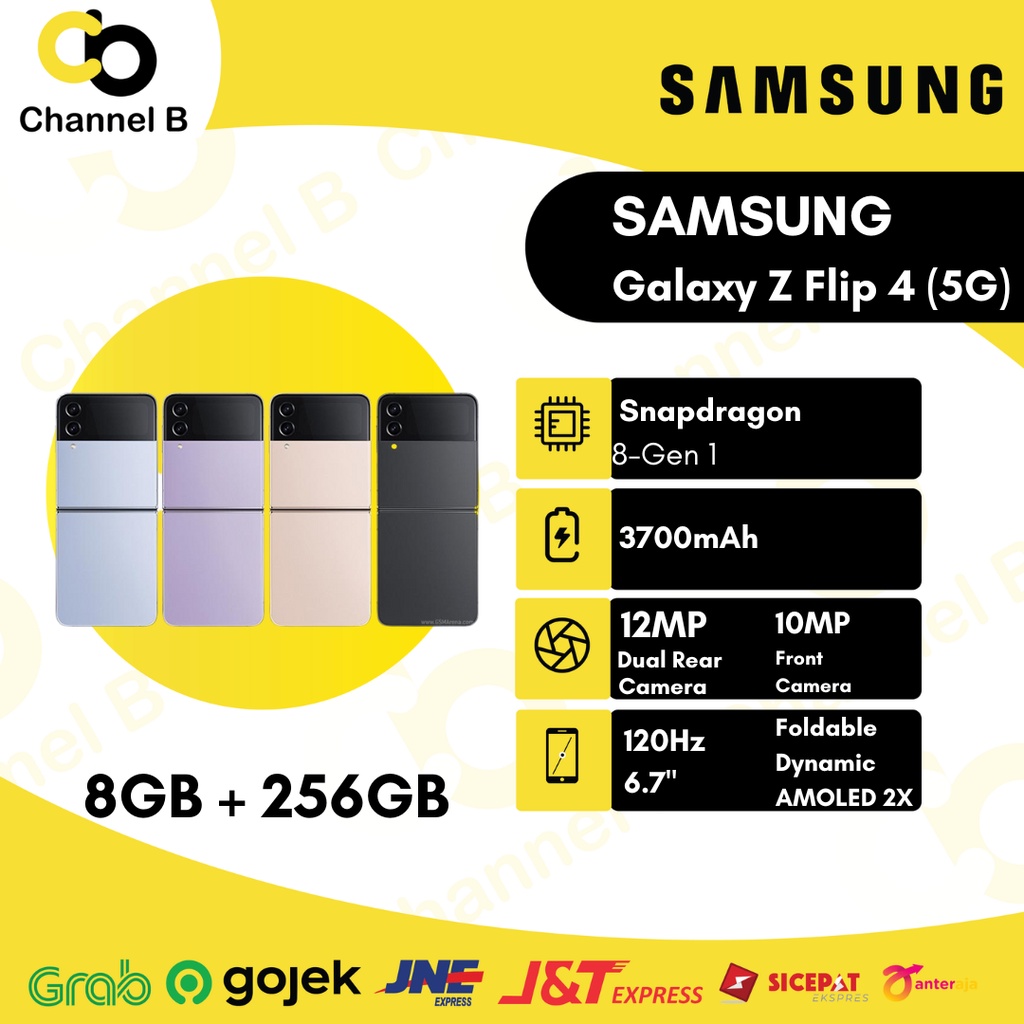 Samsung Galaxy Z Flip4 (5G) Smartphone - [ RAM 8GB / 256GB ] - Garansi Resmi
