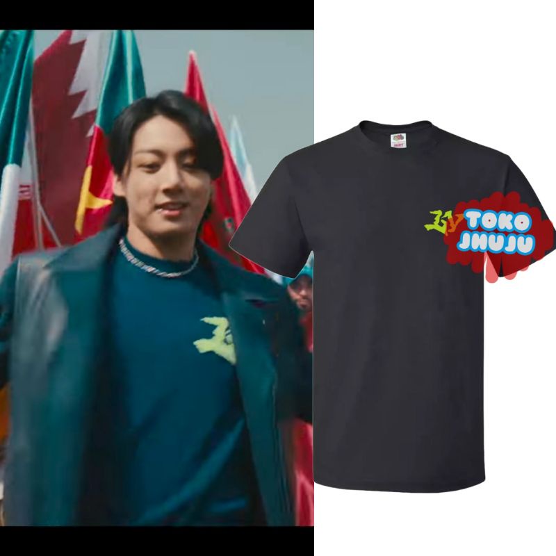 Baju Kaos Jungkook Piala Dunia World Cup 2022 MV ELVI HIJAU