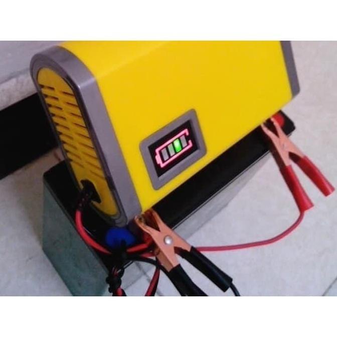 Charger aki / Cas aki motor mobil 6A / charger aki sunpro 12v6a