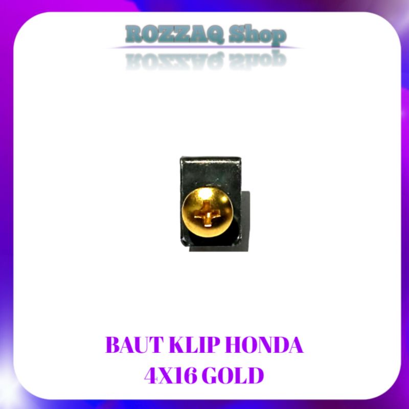 20 PCS BAUT KLIP HONDA GOLD BAUT KLIP BODY HONDA MATIC UKURAN 4×16 SKRUP KLIP HONDA MATIC BEAT VARIO SCOOPY