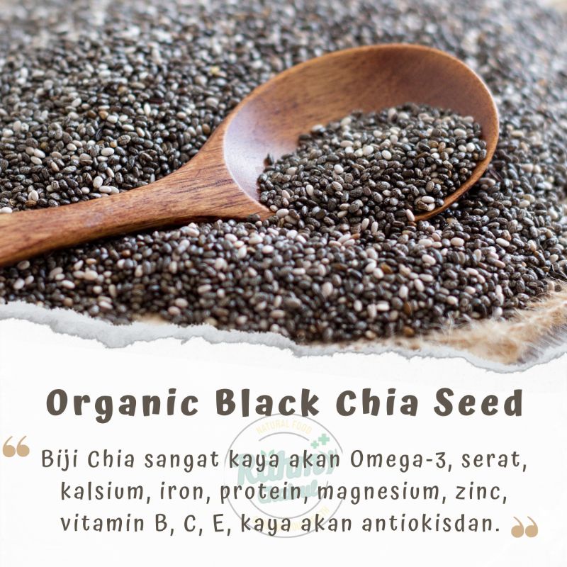 

250gr Black Chiaseed Organik Mexico Halal / Chia seed hitam
