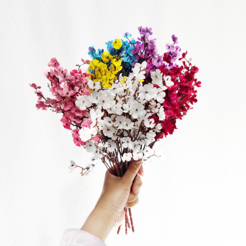 Gypsophyla Cherry Blossoms AF71 Sakura Artificial Hiasan Mahar Seserahan Hantaran Hampers