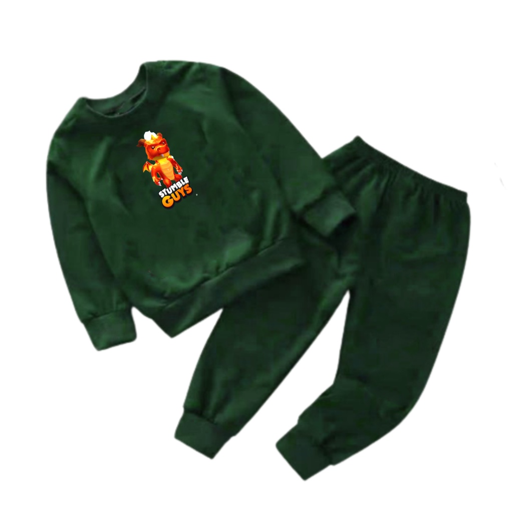 Setelan Anak Sweater Stumbel Naga Crewneck/one set/ Sweater + Celana