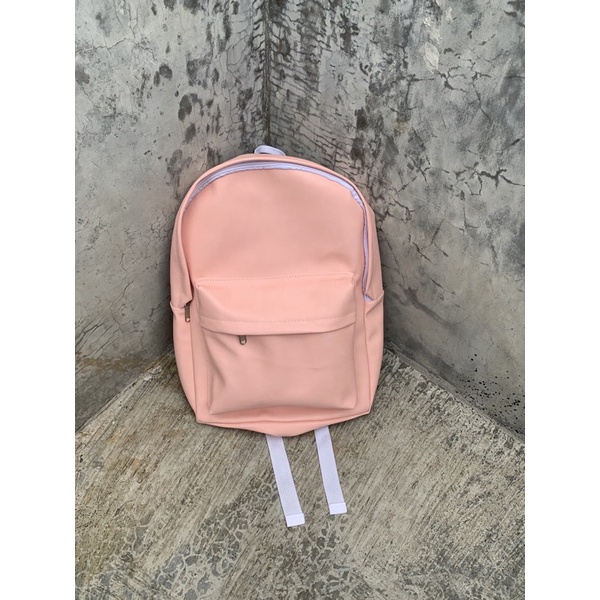 toxi backpack - tas ransel kulit semi leather - tas sekolah