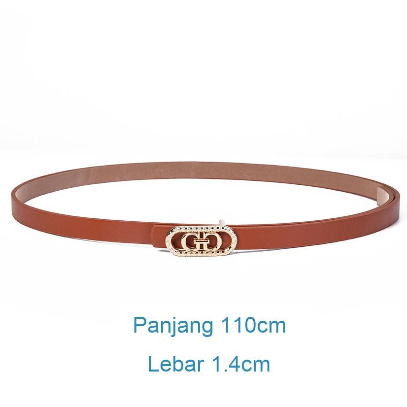 UP[SMARTGIRL] Ikat  Pinggang Wanita Cantol Fashion Kulit PU Gasper Wanita Belt / Ikat pinggang wanita IMPORT 00114-00121