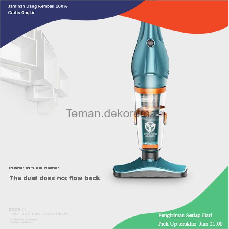 TD - PR2 Deerma Penyedot Debu Vacuum Cleaner Handheld Push Rod 2-in-1 - DX900