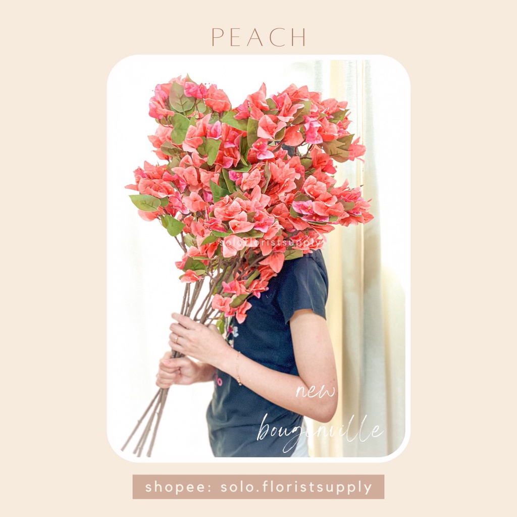 READY NEW Bougenville 89CM spray Artificial Aksesoris bougainville palsu plastik Bougenville Bugenvi