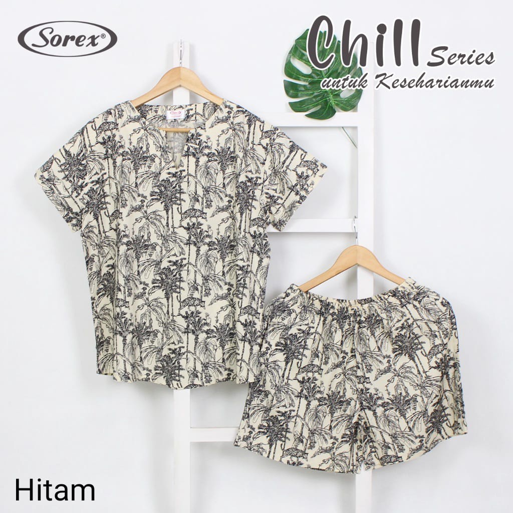 PIYAMA BAJU TIDUR SET RAYON WANITA MURAH KEKINIAN FIT TO XL / SOREX 521