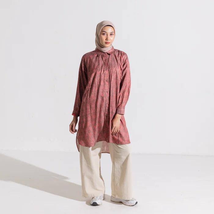 L Tunik Monogram Dauky / Tunik Dauky Terbaru