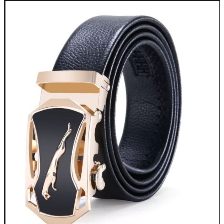 Ikat Pinggang Belt Pria Kulit Jaguar Automatic Rel  Preium Quality Terbaru - Man Belt