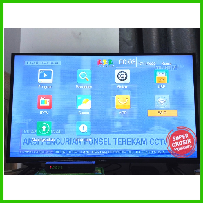 Set Top Box Tanaka T2 Sniper Penerima Siaran TV Digital DVB T2 EWS UHF HD