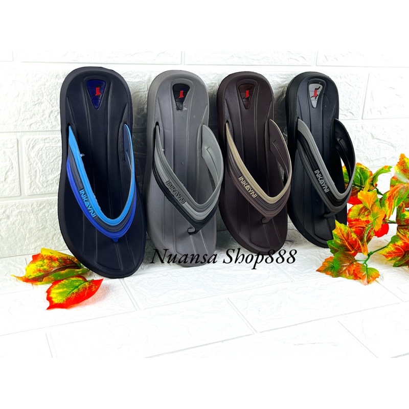 Sandal Jepit Pria Dewasa Anak-Anak Bahan Karet Anti Licin Ukuran30-44(3008,5608,6008)