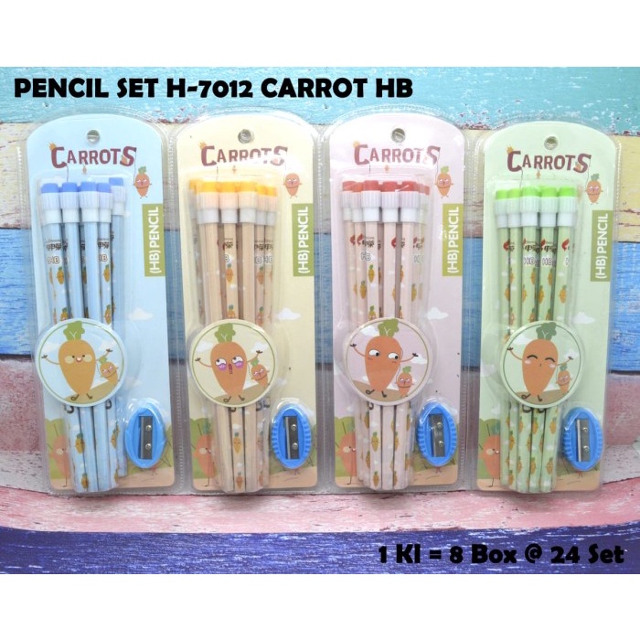 

Pensil raut set hb seri carrot wortel plus rautan RATU.SHOP25