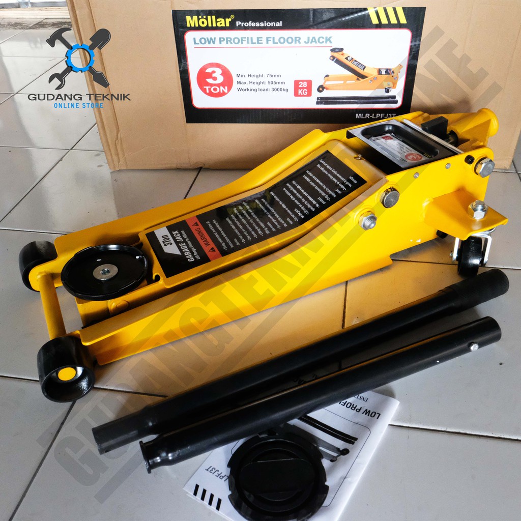 Dongkrak Buaya 3Ton Ceper MLR-LPFJ3T MOLLAR / Low Profile Floor Jack 3 TON MLR LPFJ3T MOLLAR