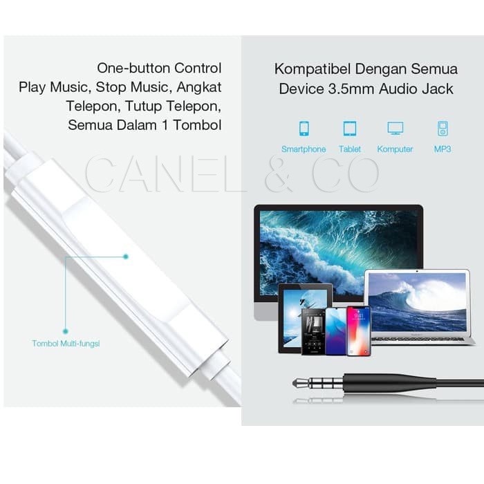 CANEL &amp; CO Headset Wired Earphone High Sound Quality Garansi Original Resmi