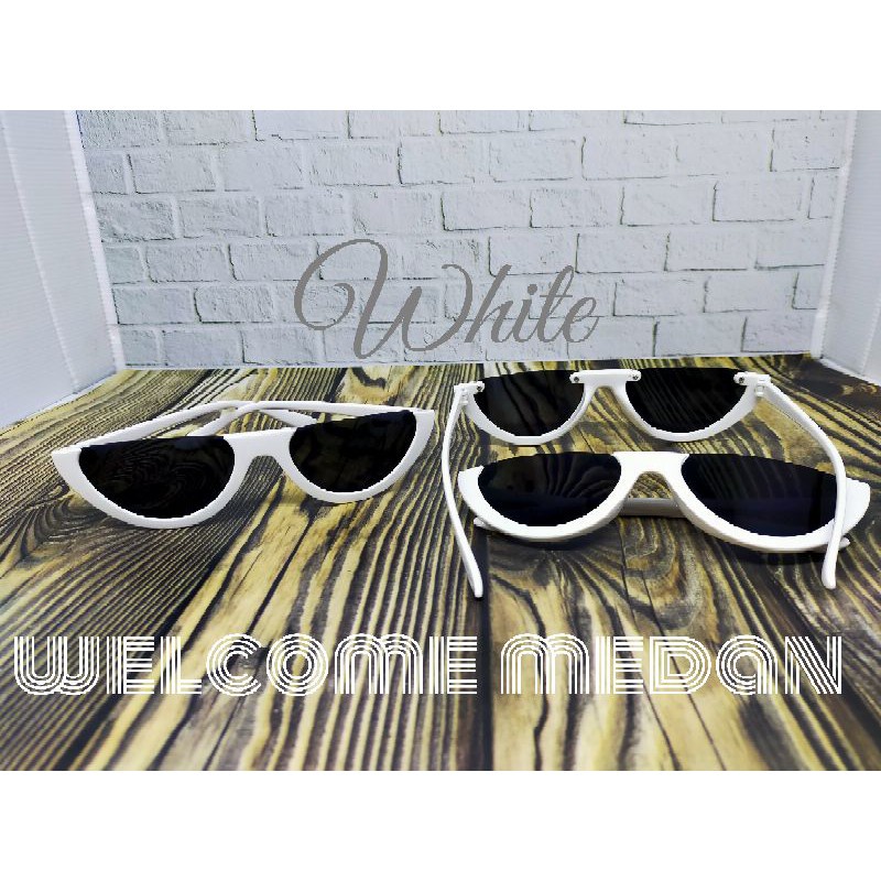 MEDAN WK04 Kacamata SEMANGKA Korean Hot Fashion Mata Kucing Kacamata Hitam Wanita/Pria Sunglasses