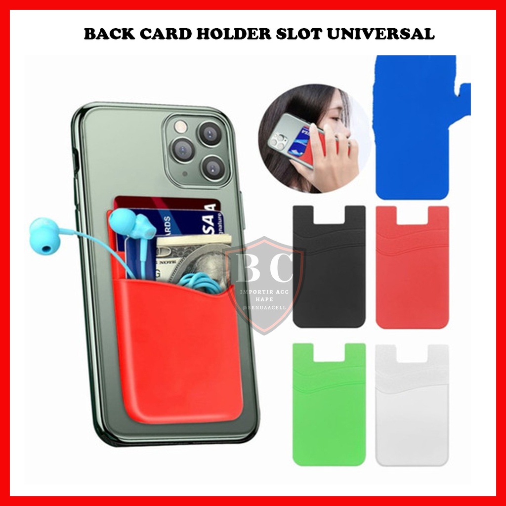 BACK CARD HOLDER SLOT UNIVERSAL / STICKY UNIVERSAL BACK CARD HOLDER