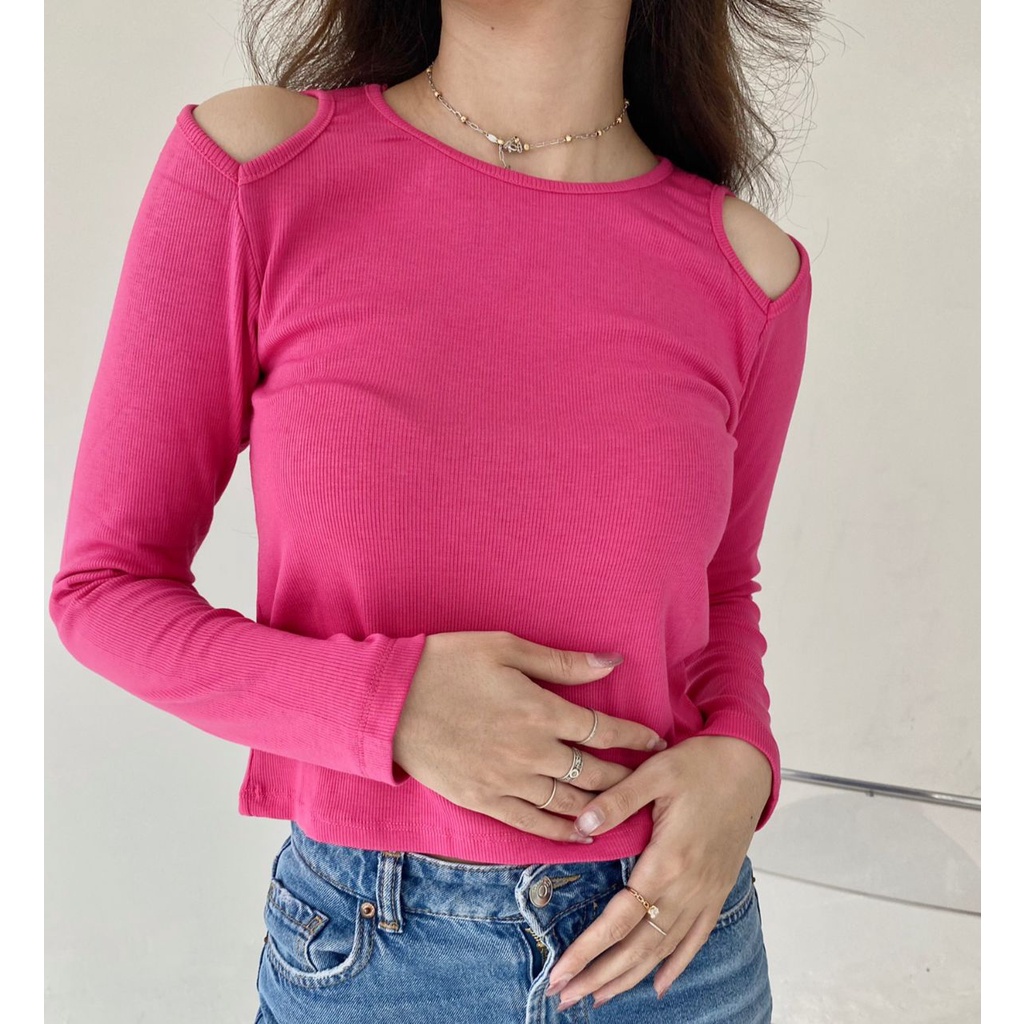 lookatmeofficial • Rebecca Atasan Crop Top Rib Premium-501