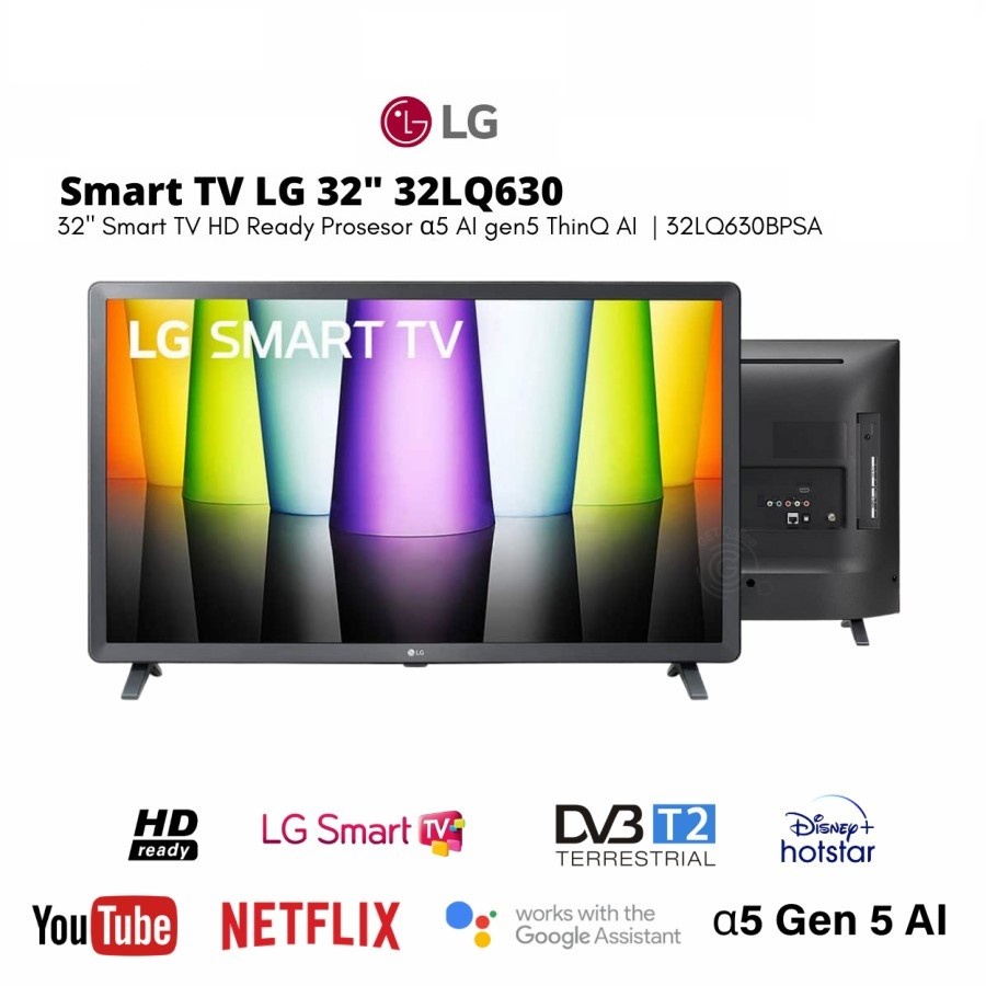 LG SMART TV 32LQ630 32 Inch AI Processor Gen5 32LQ