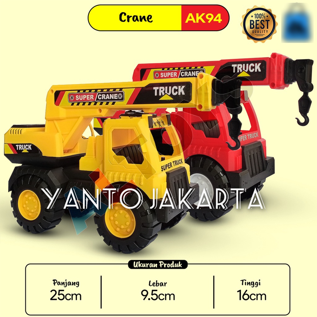 MAINAN ANAK TRUCK KONSTRUKSI MOBIL CRANE