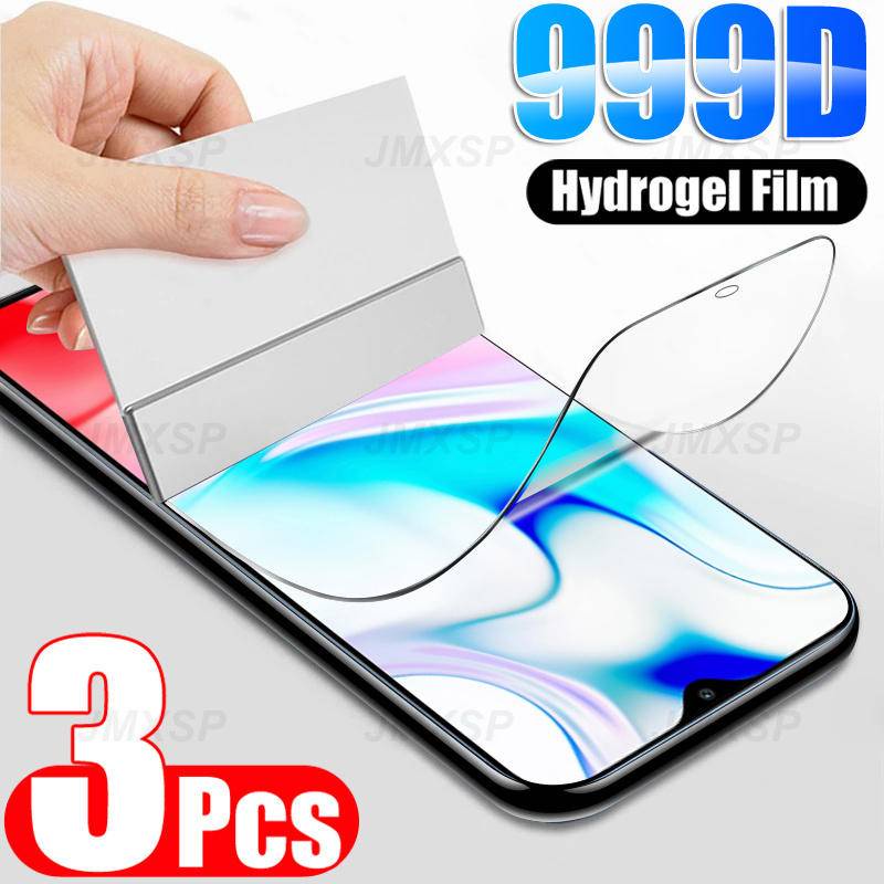 3pcs Film Pelindung Layar Hydrogel HD Untuk Redmi 7A 8A 9A 9C 9i 9T 9AT K20 K30 K30i Pro NFC 5G Note 7 8T 9T 9T 9s Pro Max