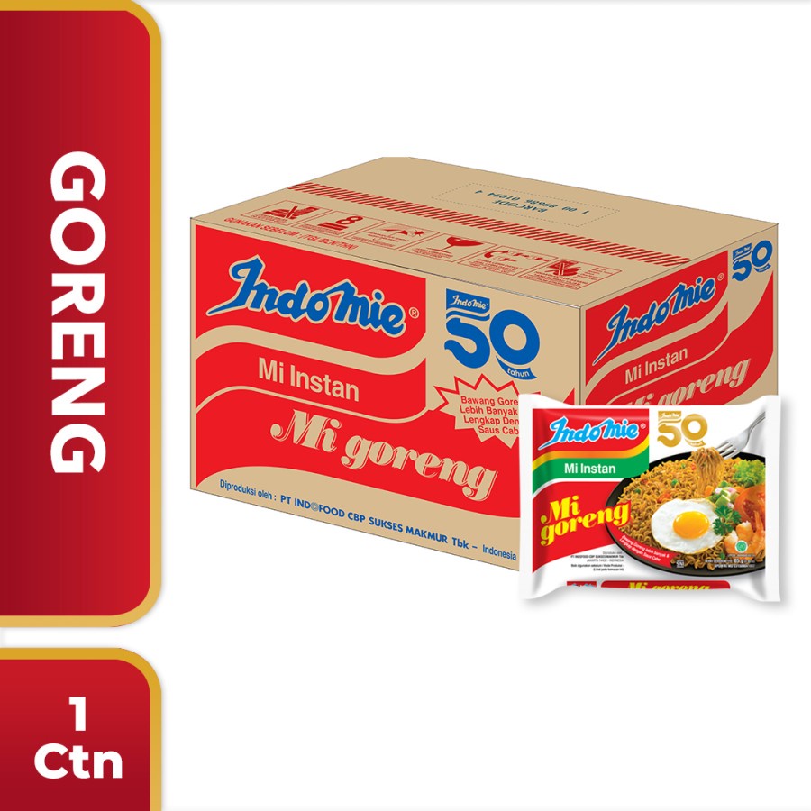 

Indomie Goreng 1 Kardus 85 gr x 40 Bungkus