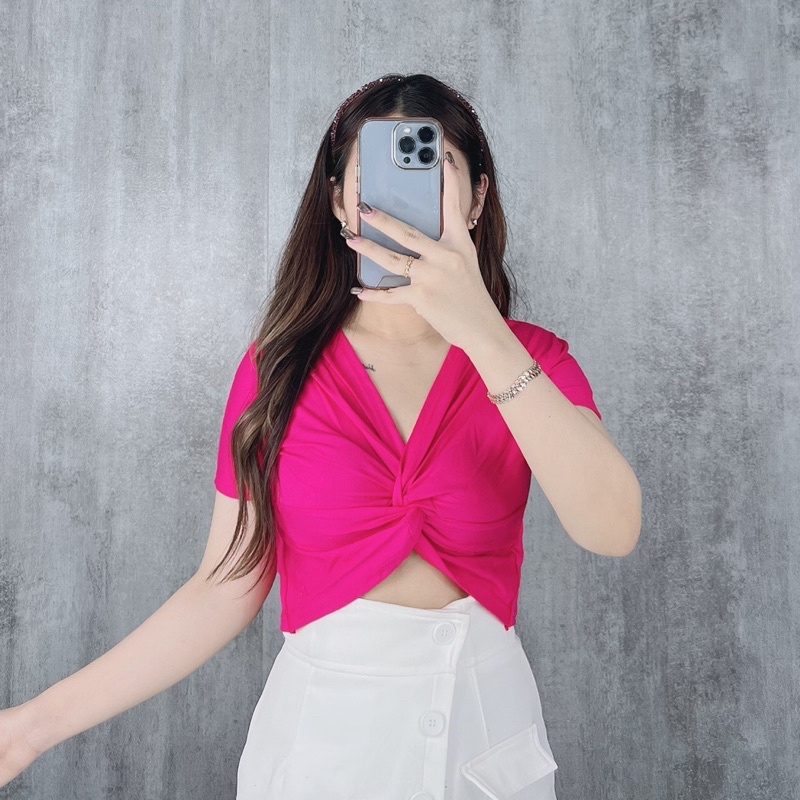 Crop top Cross | Crop top silang | Crop top pita 1659