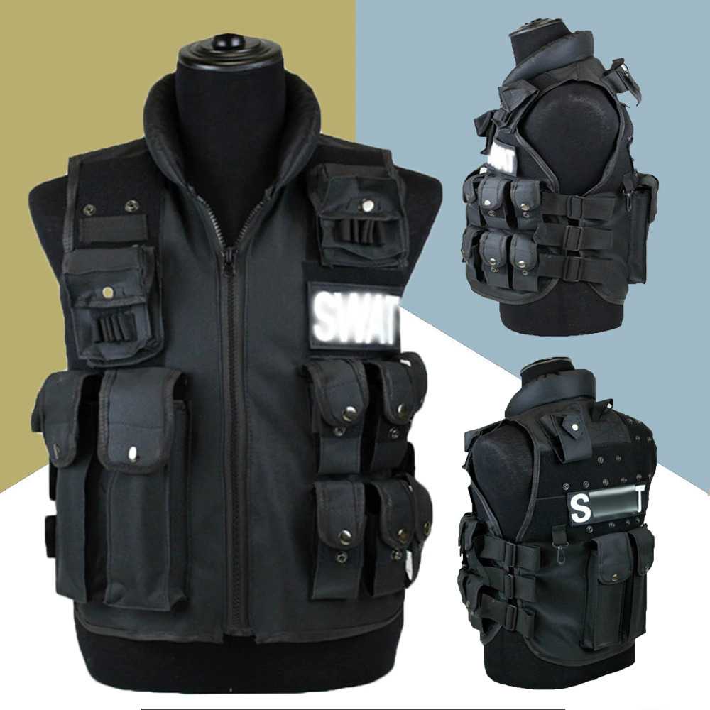 Rompi Pria Outdoor Desain Military Airsoft Gun Paintball Tactical Vest Size Material Oxford 600D Ban