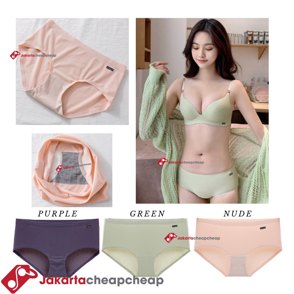 JC081 Celana Dalam Wanita Panty Cewek Seamless Anti Nyeplak Premium Cantik CD Nyaman