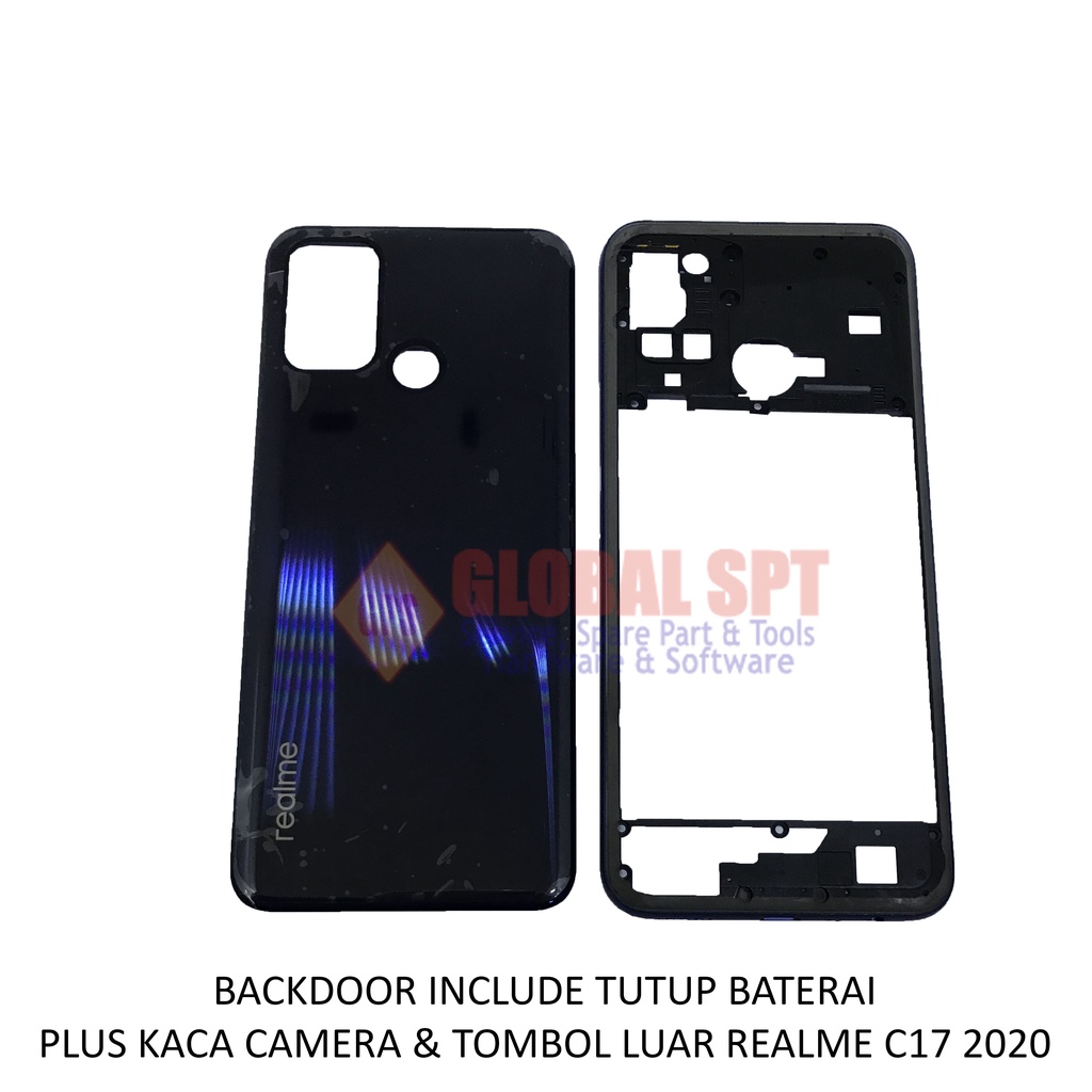 BACKDOOR REALME C17 2020 INCLUDE TUTUP BATERAI / BACK COVER / TUTUP BELAKANG C17 2020