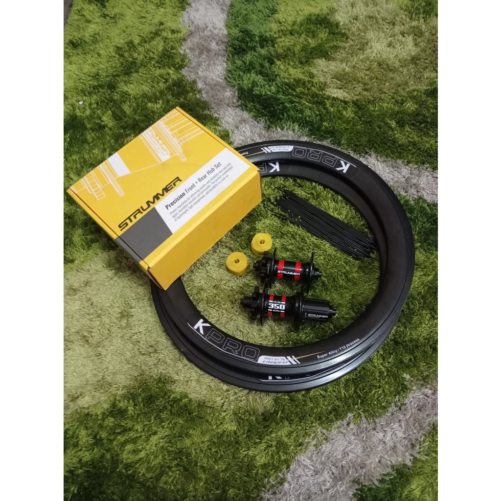 WHEELSET 20 406 INCH WHEELSET SEPEDA LIPAT DISCBRAKE