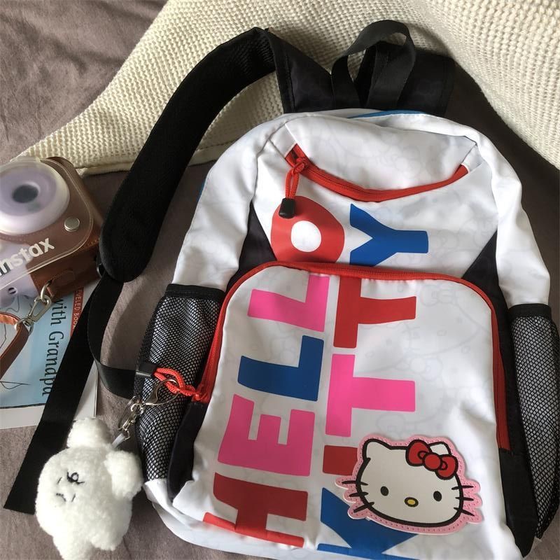 Sera Sanrio hellokitty tas sekolah kartun ransel wanita ransel kampus Mori niche liar pergi keluar ransel