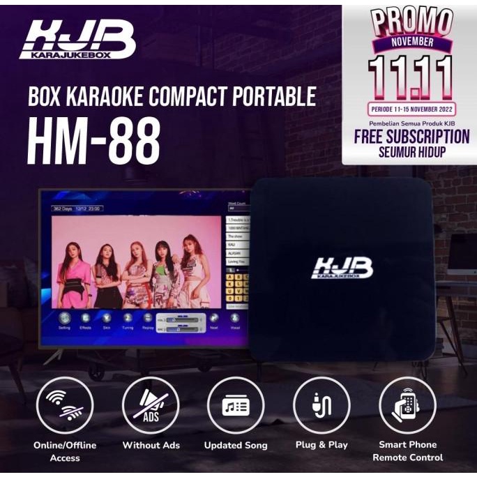 KJB Karaoke Box HM-88 - Streaming Karaoke Player