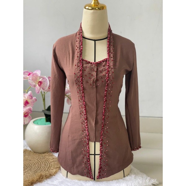 kebaya kringkel airflow payet mutiara