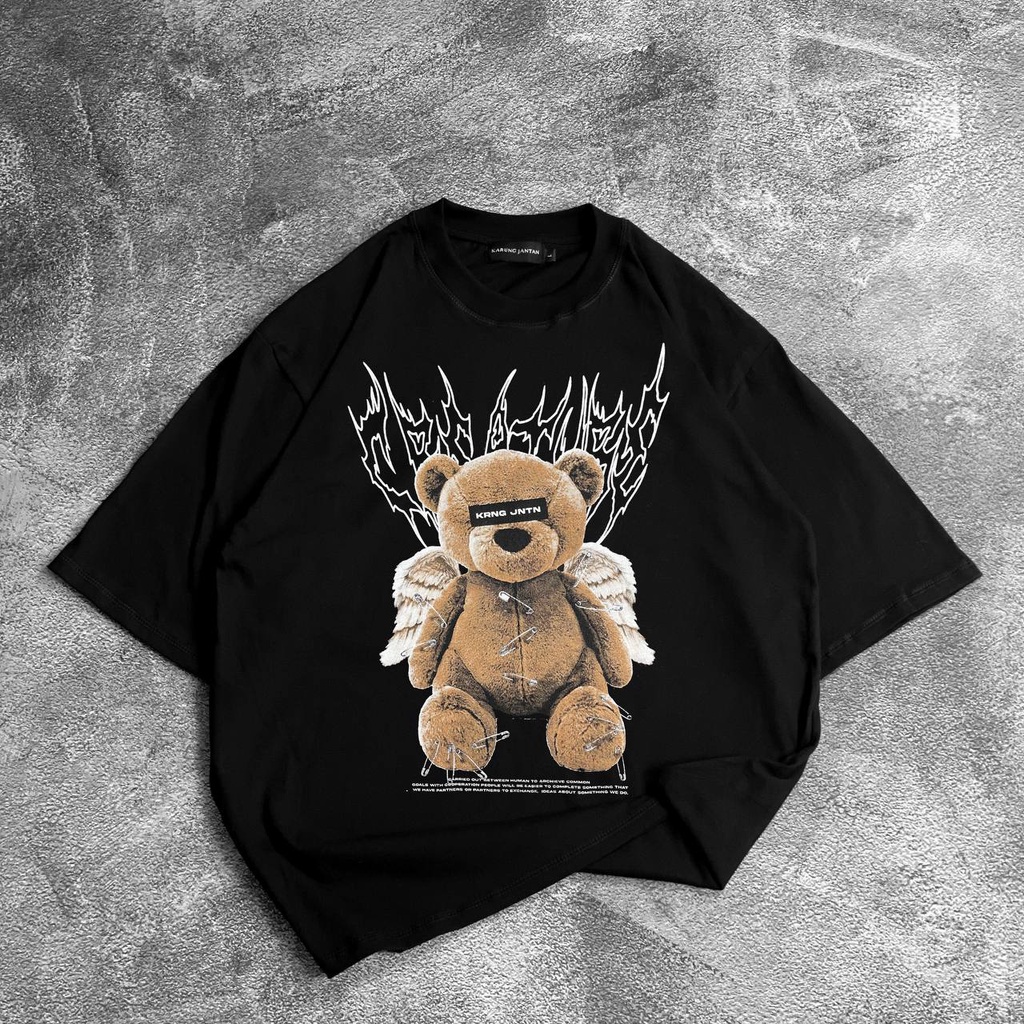 [Oversize] BAJU KAOS OVERSIZE / OVERSIZE T-SHIRT "bear peniti"