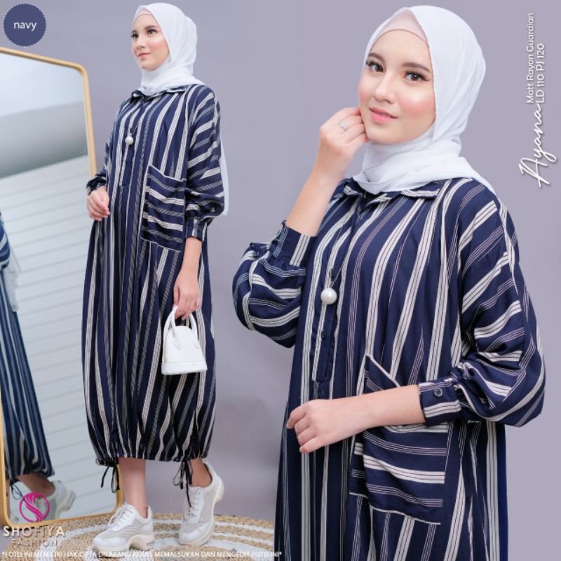 Ayana Midi Dress Rayon by Shofiya Fashion