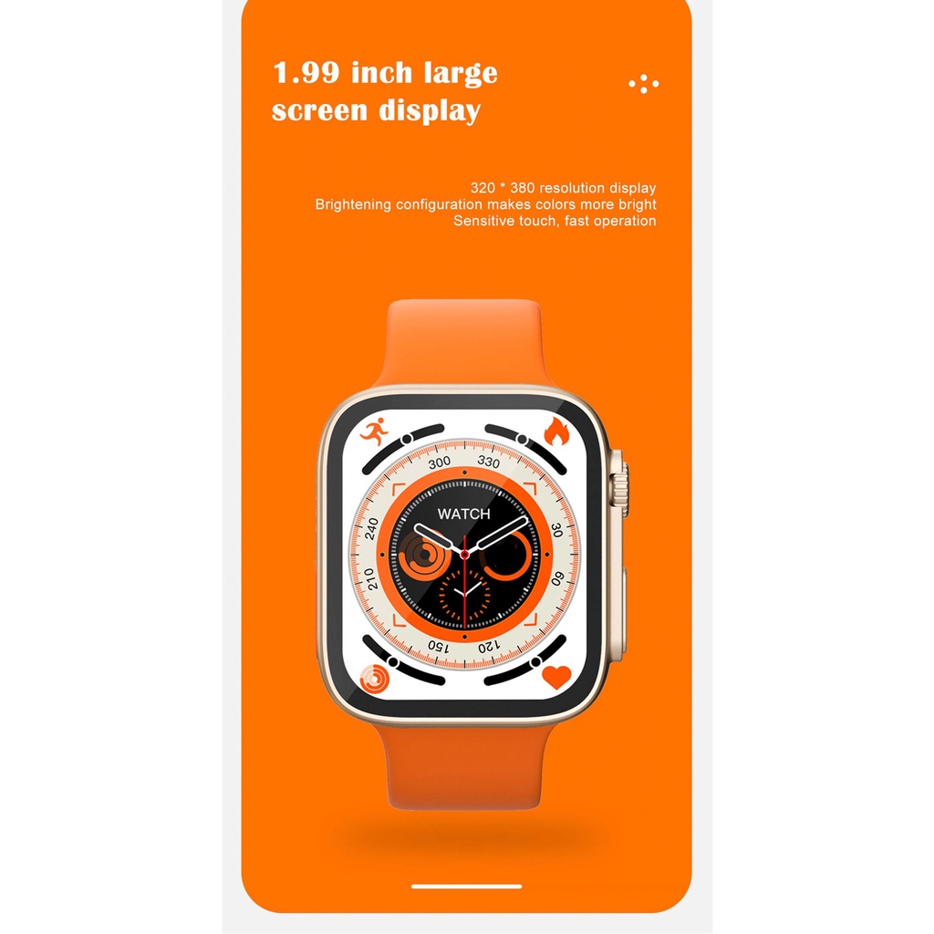 S8 Ultra Smartwatch  Alloy 1.99 Inch Display Watch Bluetooth Call Apple Watch Alternatif DT8 Ultra