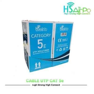 HSAirPo HS-UTP5EIN Kabel LAN Jaringan Internet Network UTP Indoor Cat 5 Cat5 Cat 5e Cat5e HS AirPo UTP5EIN N1