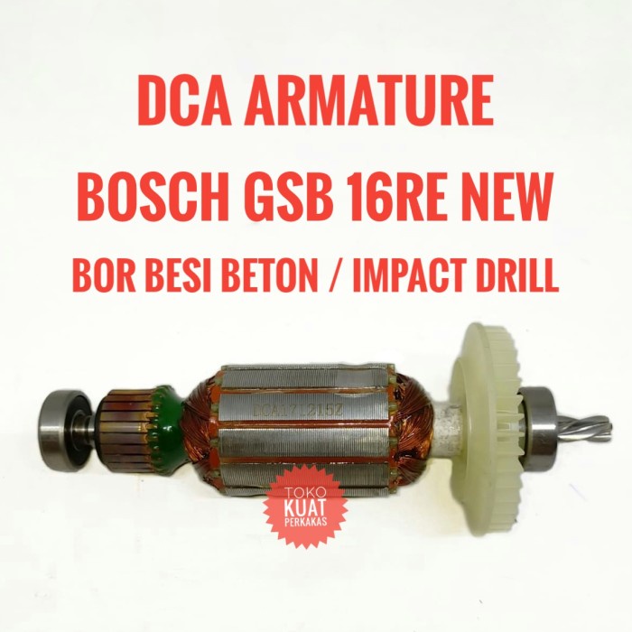 Armature mesin bor besi tembok impact drill Bosch GSB 16RE new DCA