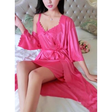 Baju Kimono Tidur Bajutidur Import Murah Katun Satin Halus Panjang