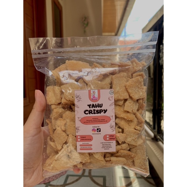 

RK KERIPIK TAHU CRISPY 250GR KRIUK CIKRUH ORIGINAL & PEDAS GURIH JAJANAN CEMILAN KERUPUK KRISPI